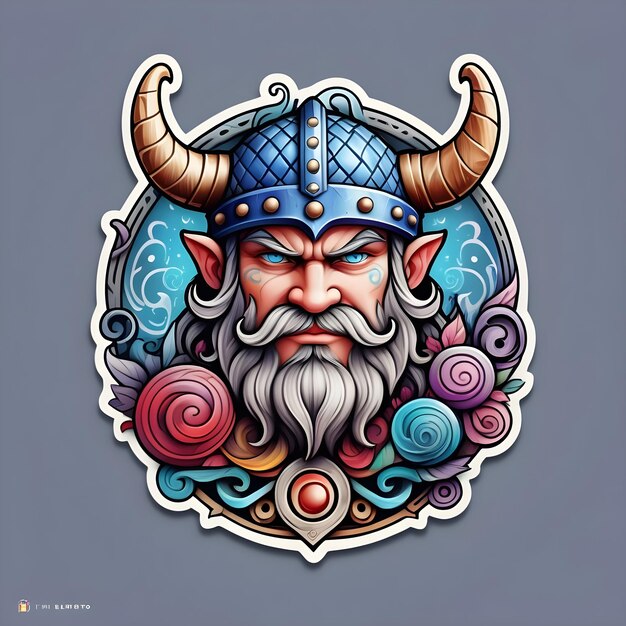 kunst van een Viking krijger vector illustratie sjabloon geschikt voor t-shirt design logo design logo