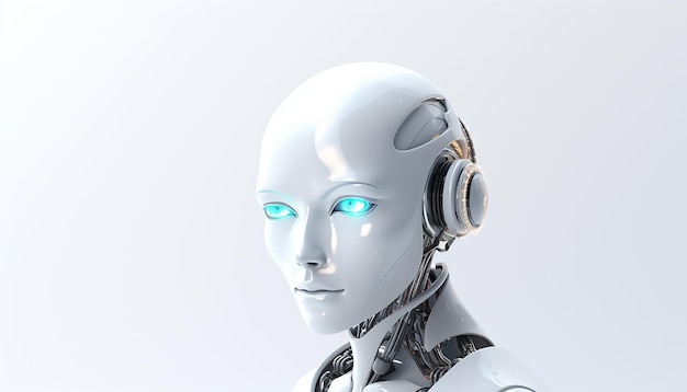 Kunstmatige intelligentie Logo Minimalistische 3d AI eenvoudige en witte achtergrond Ultra hoge kwaliteit