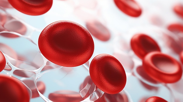 Kunstmatige rode bloedcellen Model van rode bloedcells Lab gekweekte erythrocyten