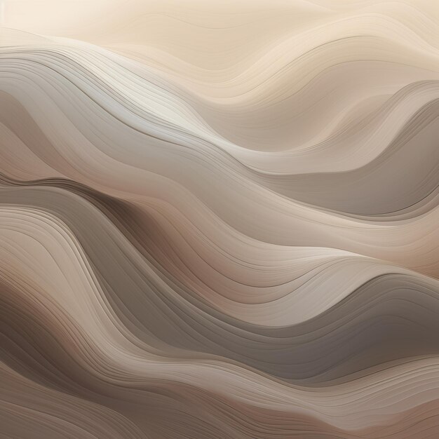 Foto kunstzinnige abstracte golven in beige grijs en bruin