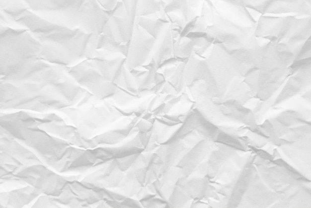 Kunstzinnige weergave Verkrummelde witte papiertextuur Abstracte achtergrond