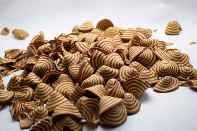 kuping gajah is Indonesian snack with characteristic spiral pattern