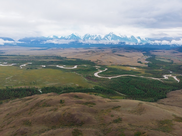 Kurai steppe and Chuya river