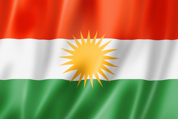 Kurd ethnic flag, asia