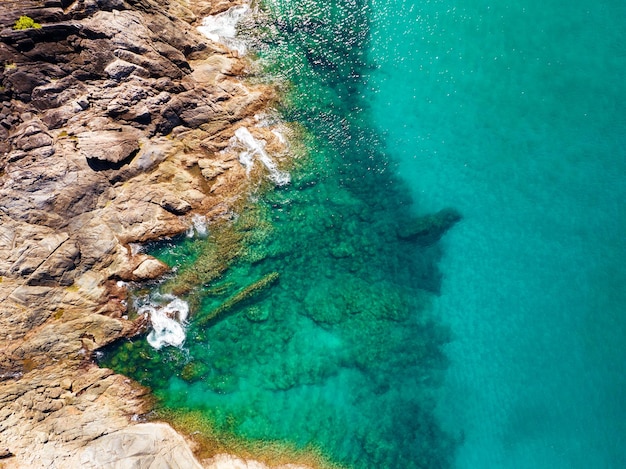 Foto kust oceaan achtergrond prachtige natuur verbazingwekkende zeekust weergave achtergrond