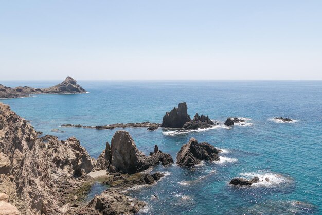 Kust van uitzicht op Cabo de Gata Almeria Spanje