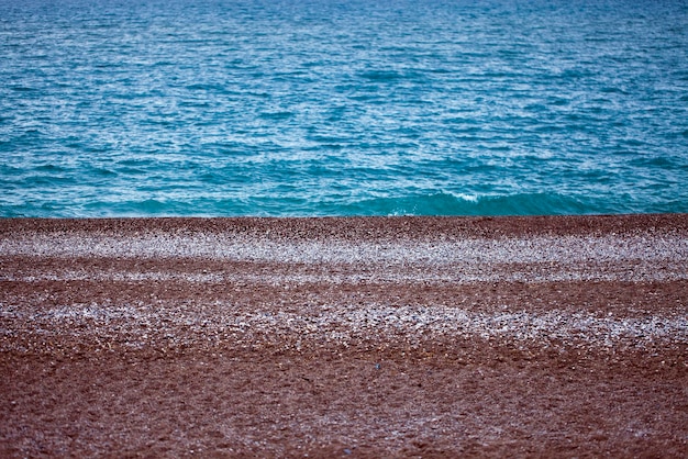 Kust zand en zee vakantie concept foto