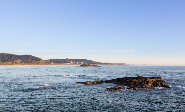 Kustlijn bij Coffs Harbor, Australië