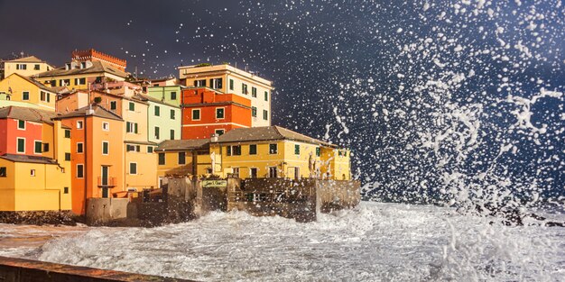 Kuststorm in Boccadasse