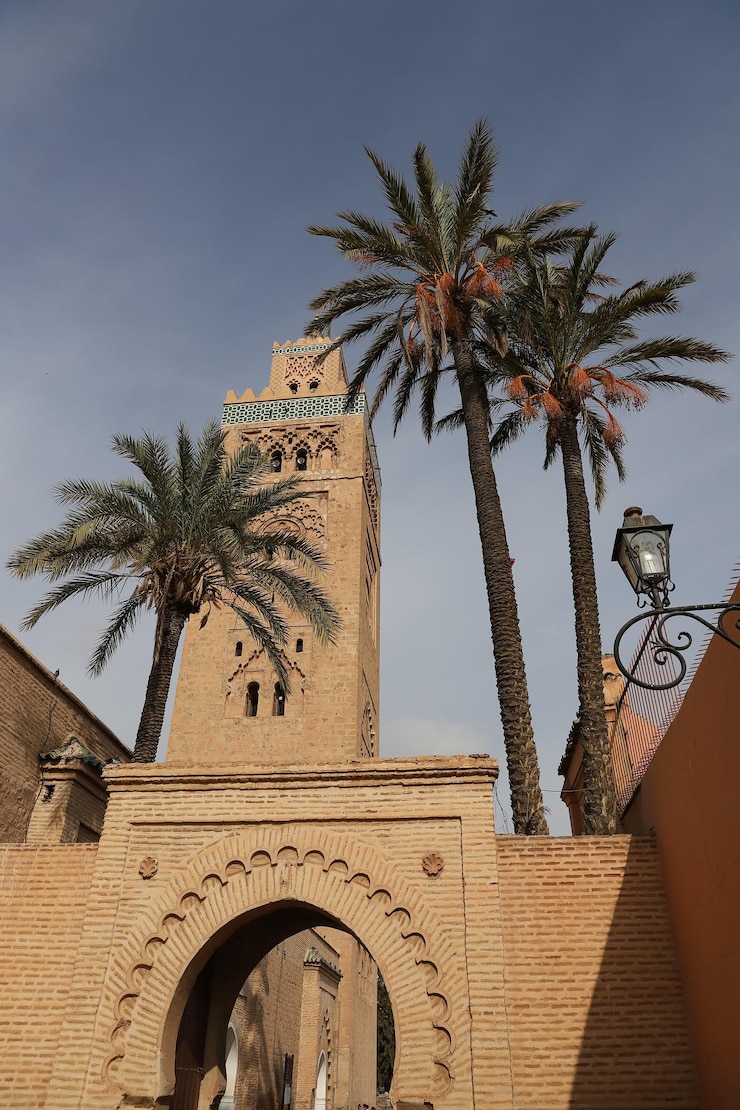 Foto kutubiyya-moskee in marrakech, marokko