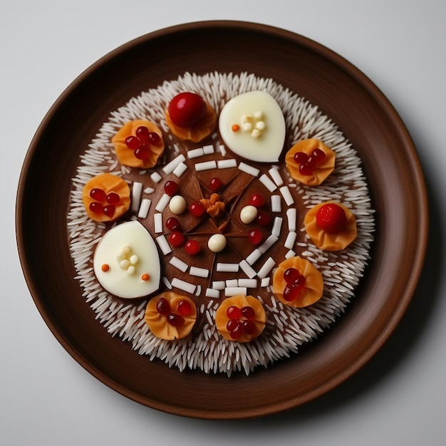 Photo kutya eastern european ceremonial grain dish with sweet toppings