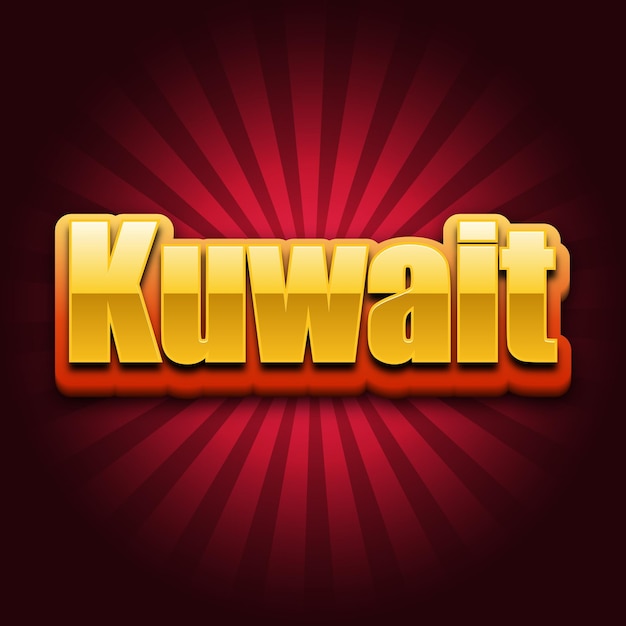 Photo kuwait text effect gold jpg attractive background card photo