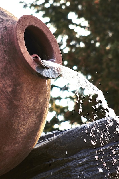 Kvareli, Georgia. Fountains in the form of wine pitcher. Europe. Travels