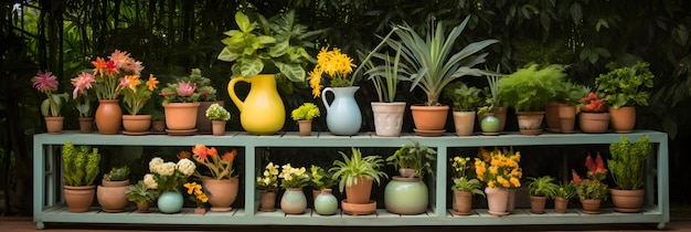 kwekerijplanten op het terras Zonlicht Bloemt