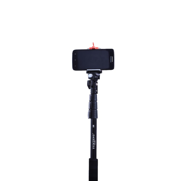 Kyiv ucraina 10 luglio 2015 selfie stick monopiede yunteng con lenovo