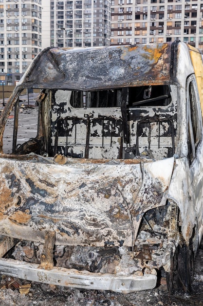 Kyiv ukraine mar 29 2022 war in ukraine shopping center that
was damaged by shelling on 21 march by a russian attack in kyiv
where according to emergency service at least six people died