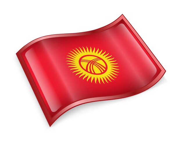 Photo kyrgyzstan flag icon