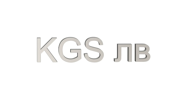 Kyrgyzstani so 메탈릭 실버 키르기스스탄의 KGS 통화 기호
