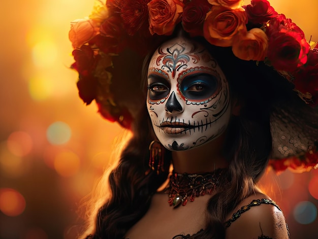 La Catrina Make Up Close Up