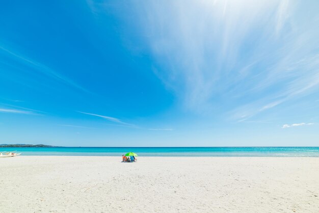 La Cinta beach on a sunny day Sardinia