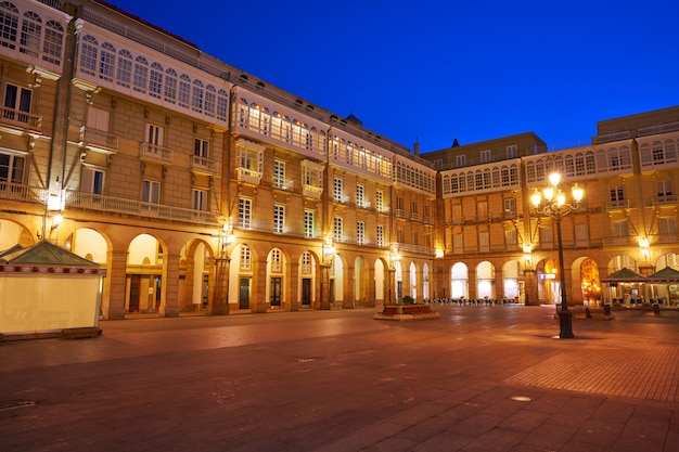 La coruna maria pita square galizia spagna