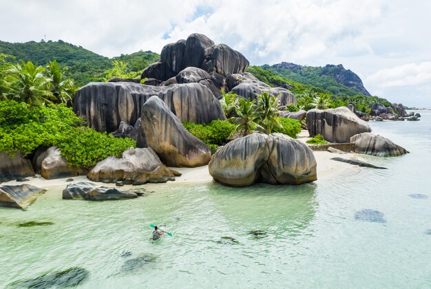 La Digue, seychelles beach