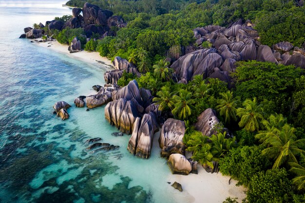 La Digue, пляж Сейшельских островов