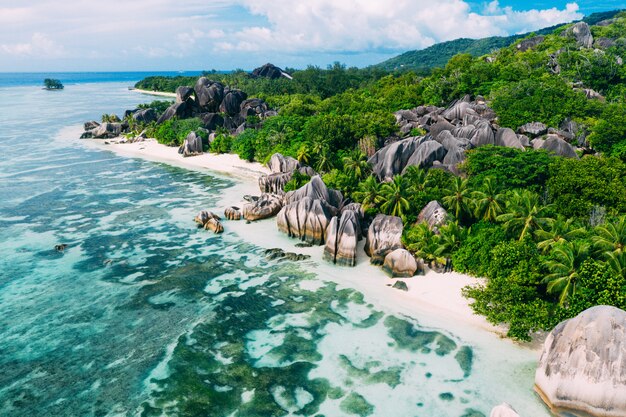 La Digue, seychelles beach