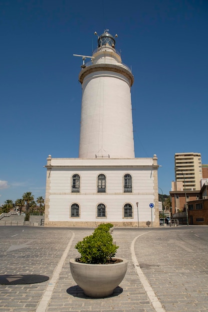 Photo la farola lighthouse one of the oldest and most historic lighthouses of spain