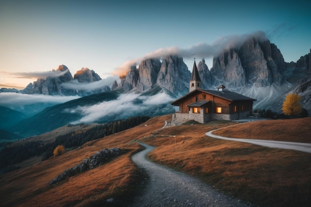 La Gusela Nuvolau gruppe Zuid-Tirol dolomieten bergen Passo Giau Dolomieten Italië