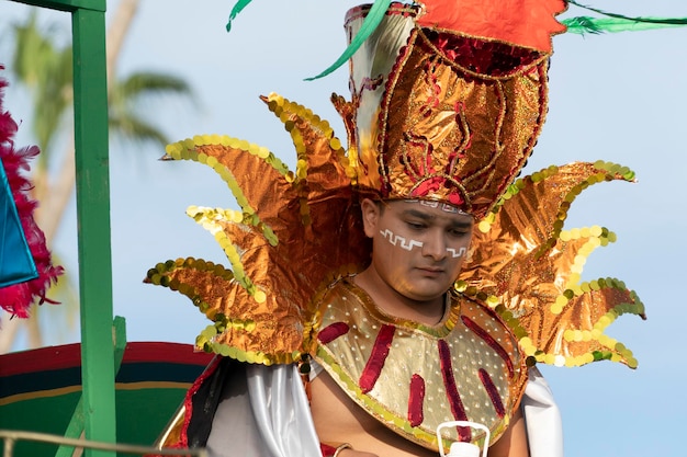 La paz, mexico - february 22 2020 - traditional baja california carnival