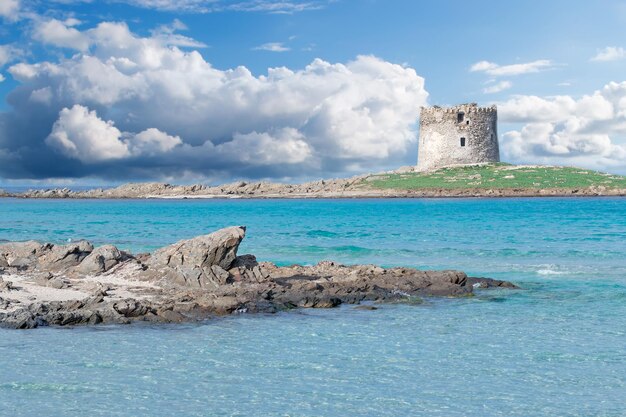 La pelosa famous tower on a cloudy day