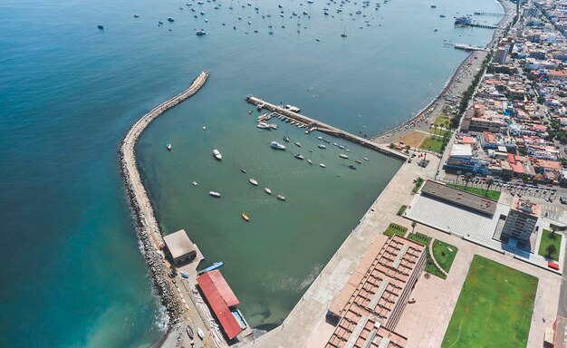 La Punta Callao Peru Aerial view Panoramic view