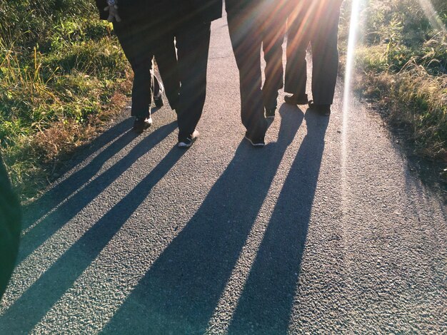 Laagste groep mensen die op de weg lopen