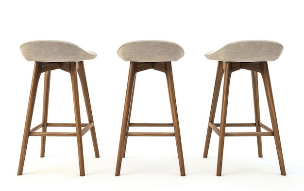 Lab Stools with a MidCentury Modern Flair isolated on transparent Background