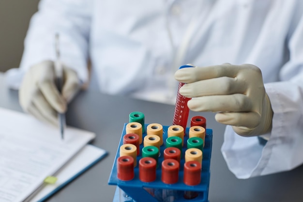 Lab Technician Working with Samples