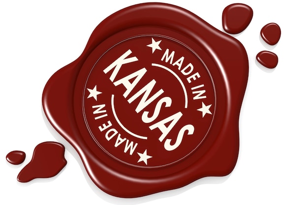 Label seal of Made in Kansas