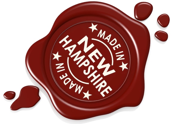 Label seal of made in New Hampshire