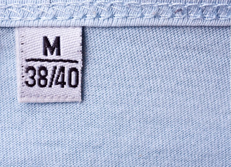 Label with M size