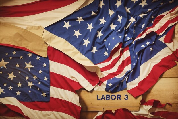 Photo labor day background in usa ar c