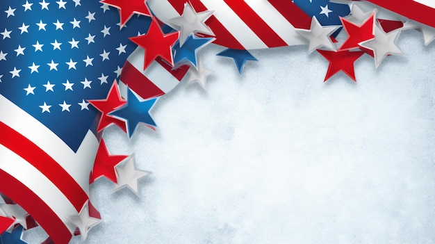 Labor day banner patriotic background