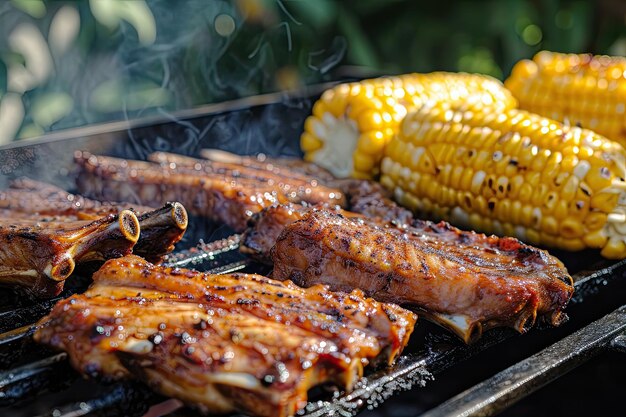 Foto labor day barbecue en spelletjes