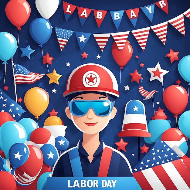 Labor day celebration background