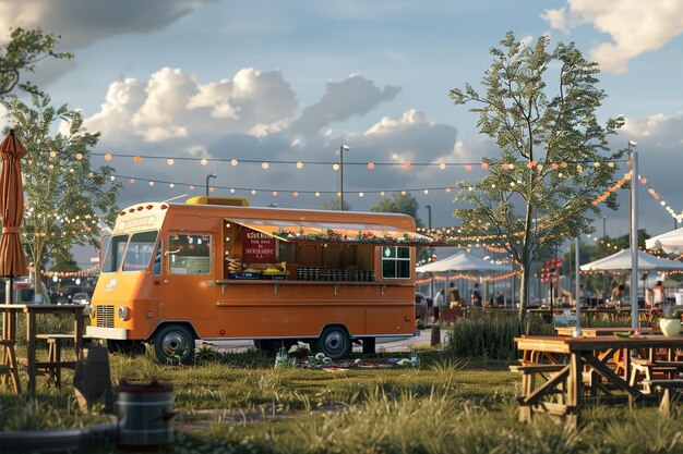 labor-day-food-truck-festival-premium-ai-generated-image