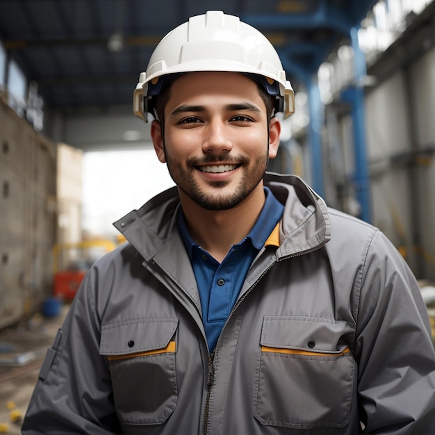 labor day man worker builder safety helmet safety uniform