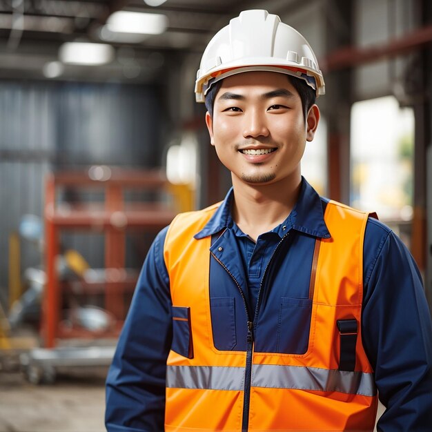 labor day man worker builder safety helmet safety uniform