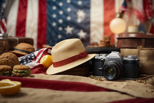 Photo labor day sale background ar c