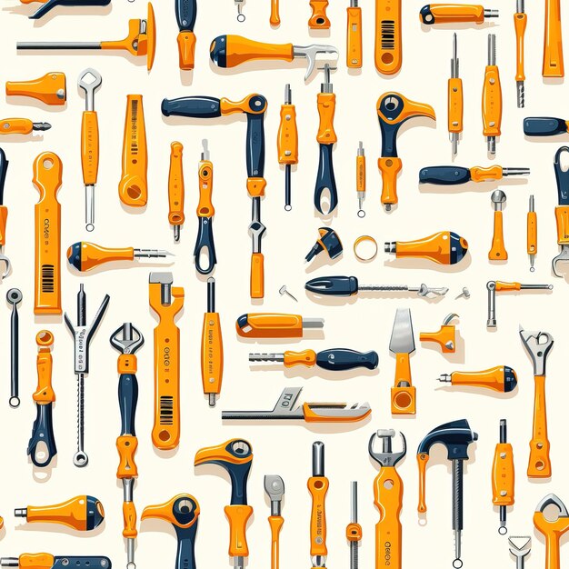 labor day tool pattern background