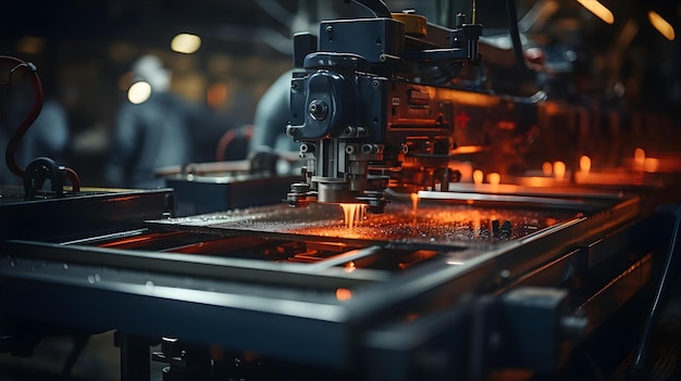 Labor working at the manufacturing plant