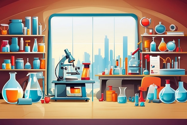 Laboratories stuff background